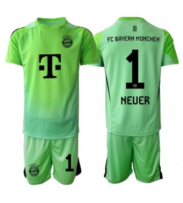 Bayern Munich Manuel Neuer #1 Målmand Hjemmebanetrøje Børn 2025-26 Kortærmet (+ Korte bukser)